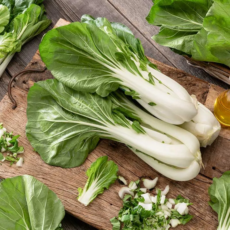 VEGSOW Pak Choy White Stem Seeds - Chinese Cabbage for Home Vegetable Gardens