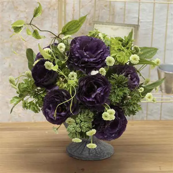 VEGSOW Black Pearl Lisianthus Seeds - Eustoma Grandiflorum Flower Seeds