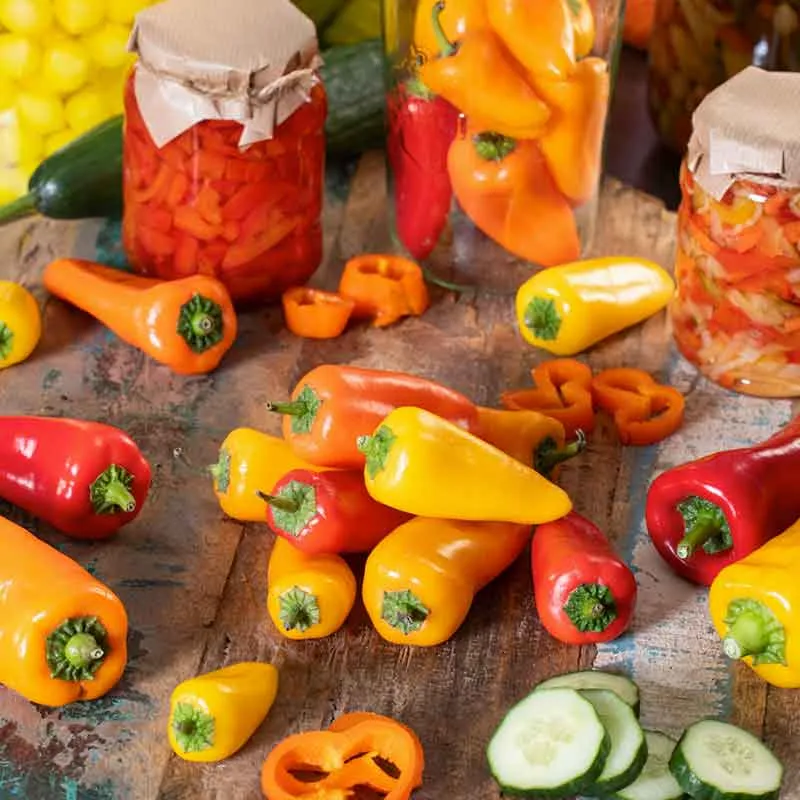 VEGSOW Santa Fe Grande Hot Pepper Seeds - Heirloom Chili Variety