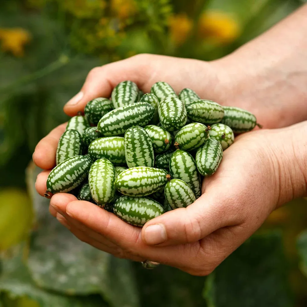VEGSOW Mexican Sour Gherkin Seeds - Melothria Scabra Heirloom Cucumber Seeds