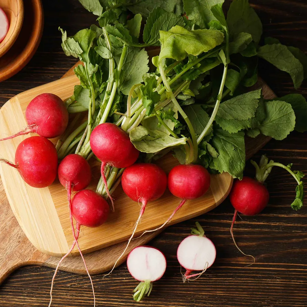 VEGSOW Cherry Belle Radish Seeds - Organic Heirloom Vegetable Seeds